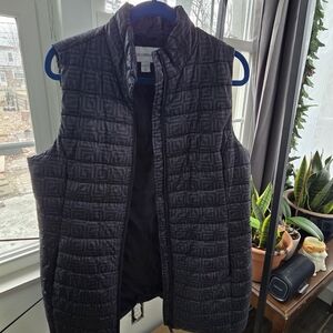 Liz Claiborne Black Quilted Vest
